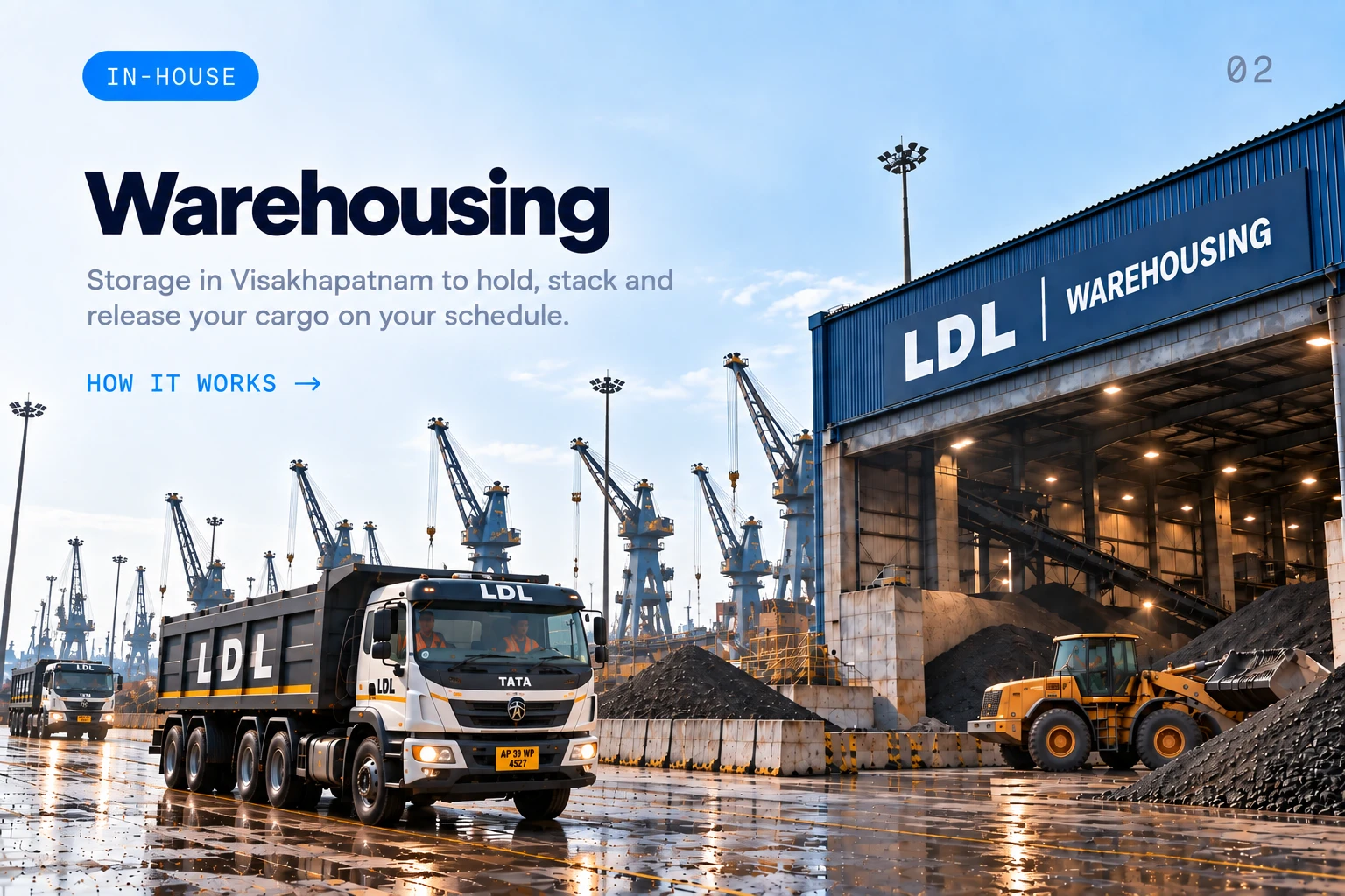 Warehousing — Storage in Visakhapatnam to hold, stack and release your cargo on your schedule.